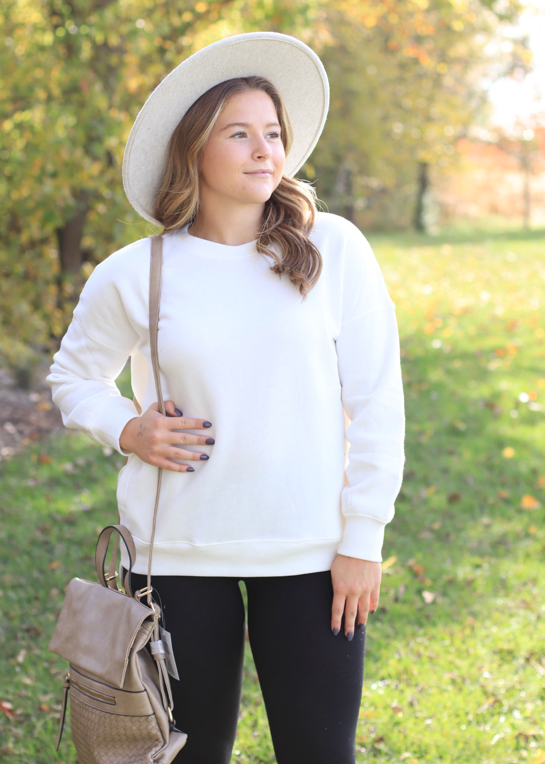 DOORBUSTER Hi-Low Boyfriend Sweatshirt w Pockets