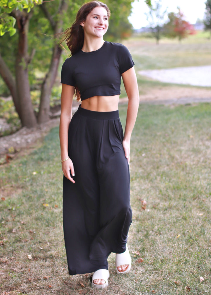 CLEARANCE FINAL SALE Night is Young Crop Top