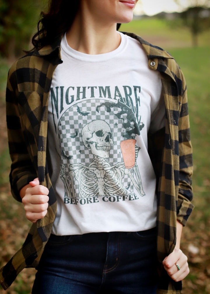 Nightmare Before Coffee Halloween T-Shirt