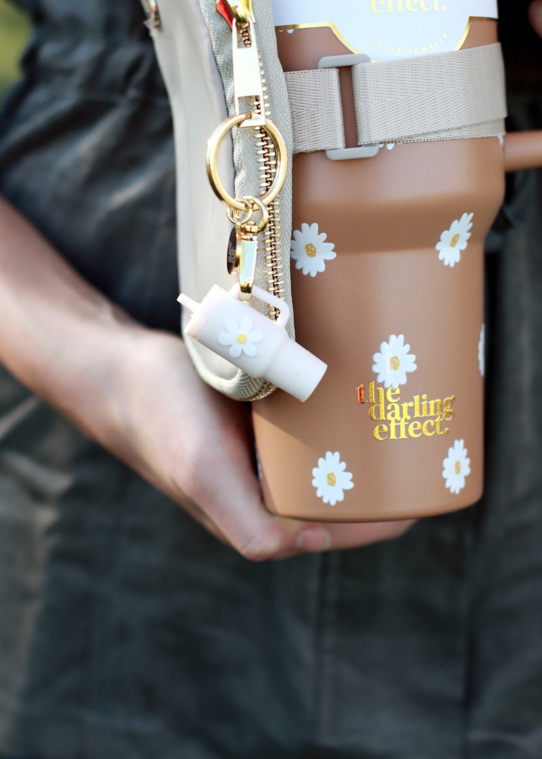 CLEARANCE FINAL SALE Tiny Tumbler Keychain - Oat