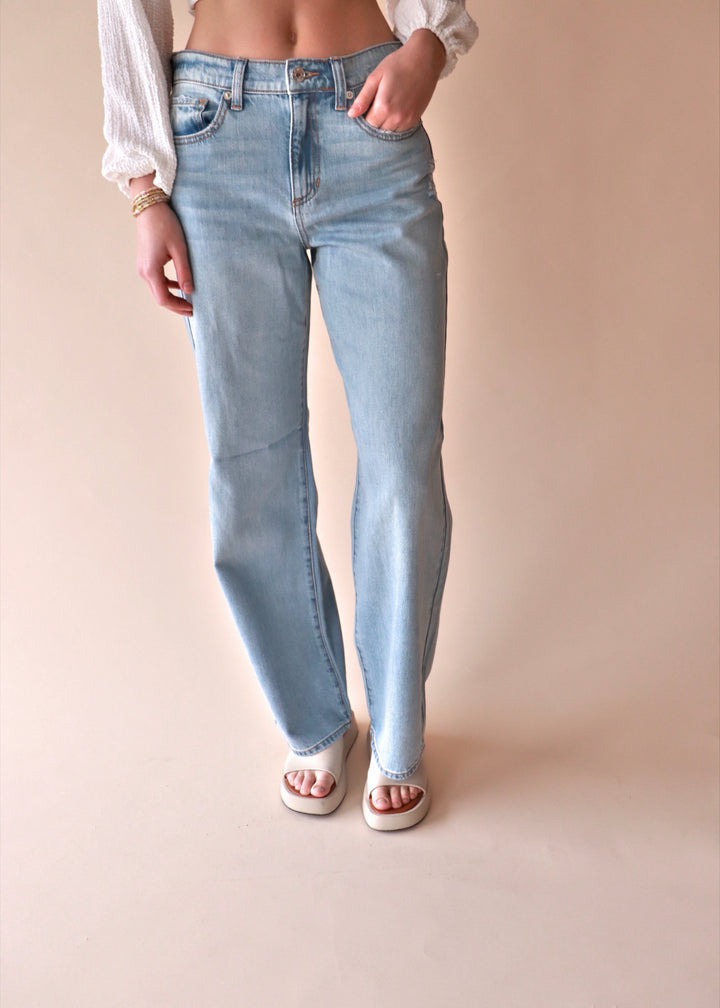 CLEARANCE FINAL SALE April High Rise Wide Leg Denim Jeans