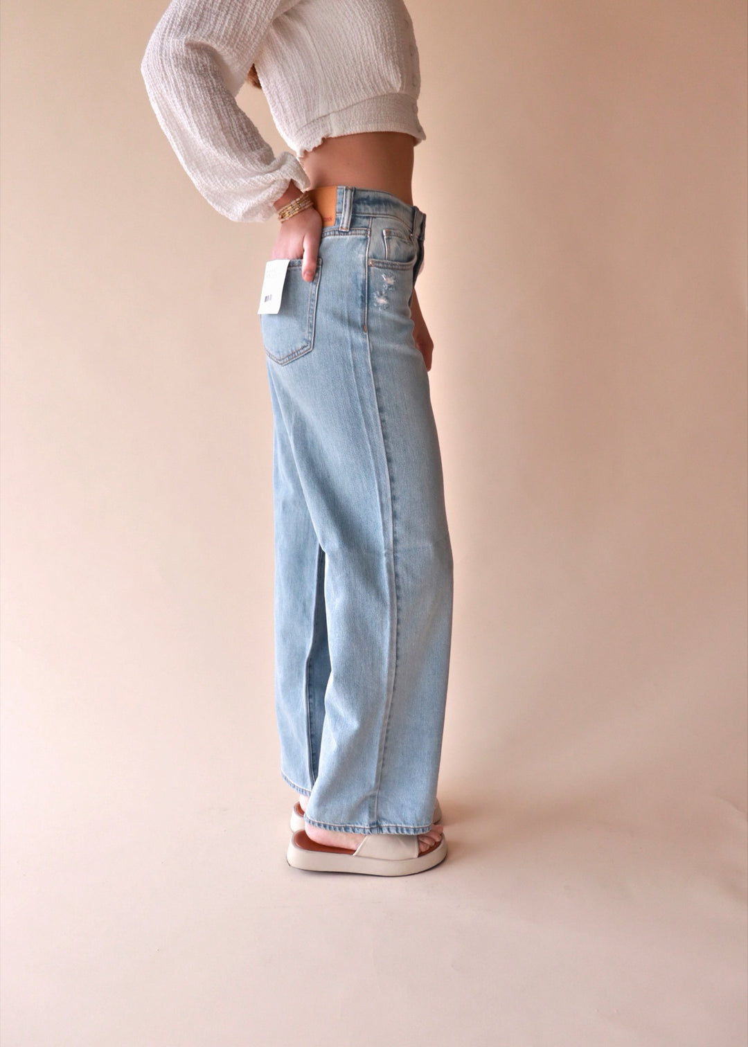 CLEARANCE FINAL SALE April High Rise Wide Leg Denim Jeans