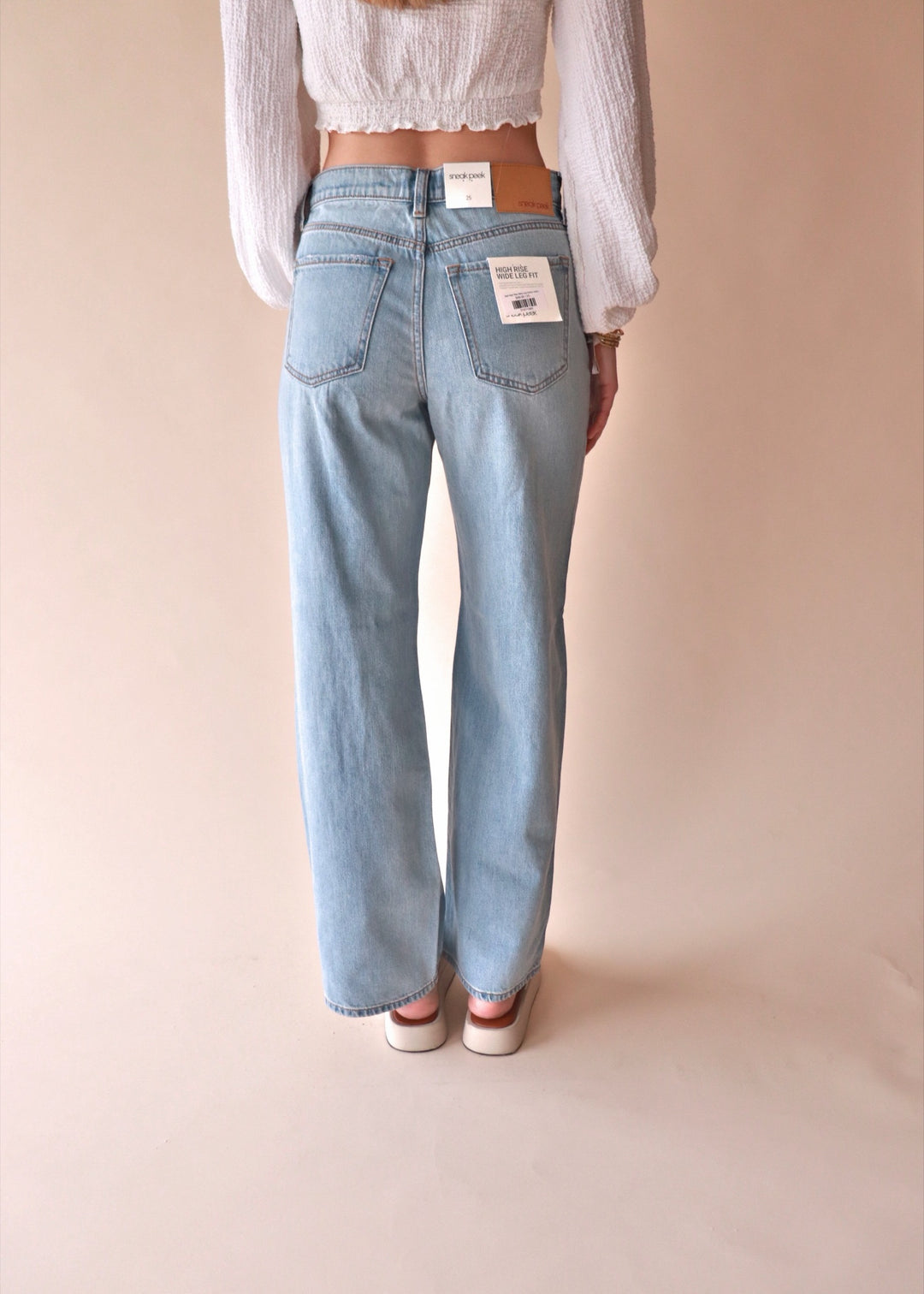 CLEARANCE FINAL SALE April High Rise Wide Leg Denim Jeans