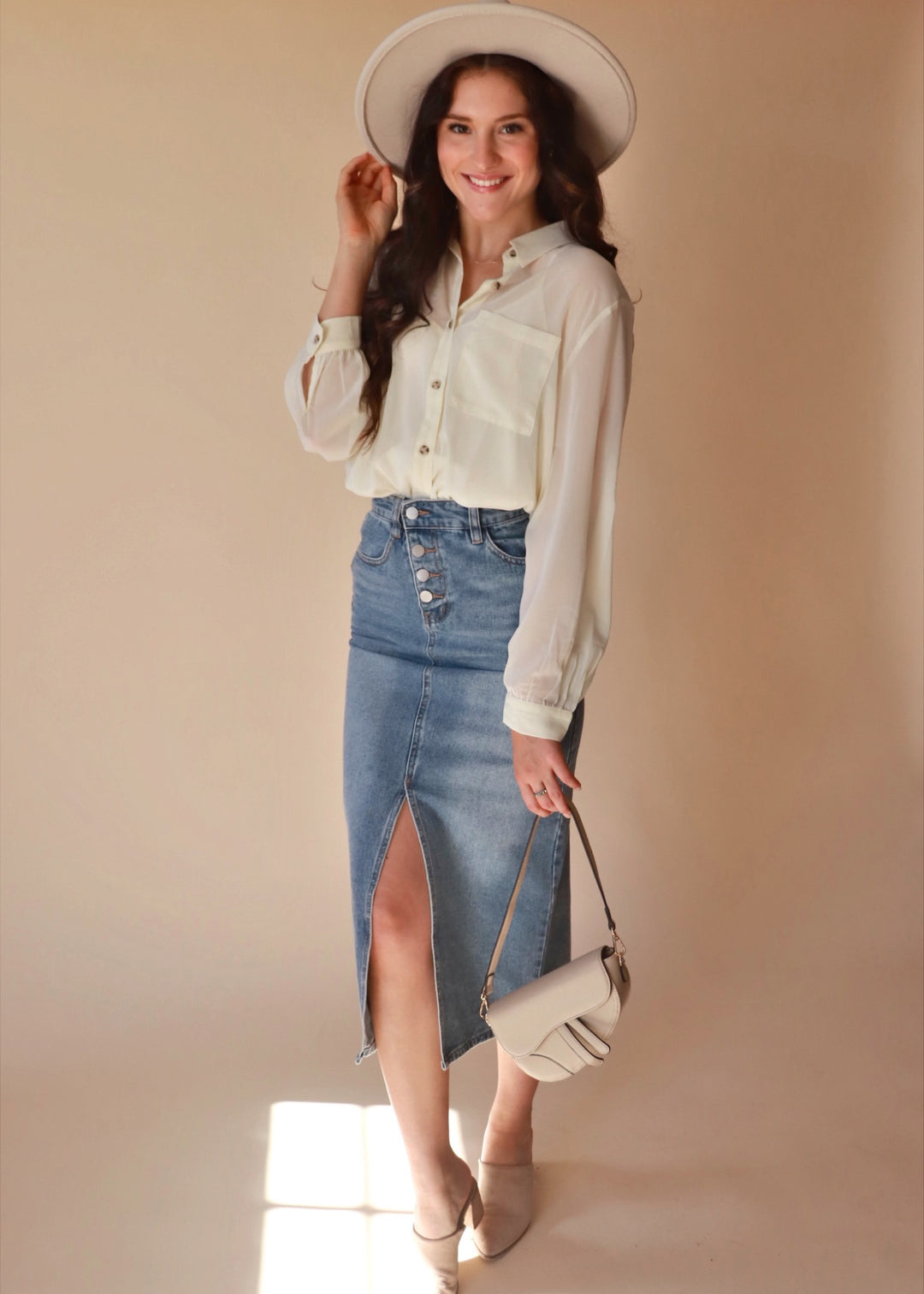 CLEARANCE FINAL SALE Frankie Button Down Top