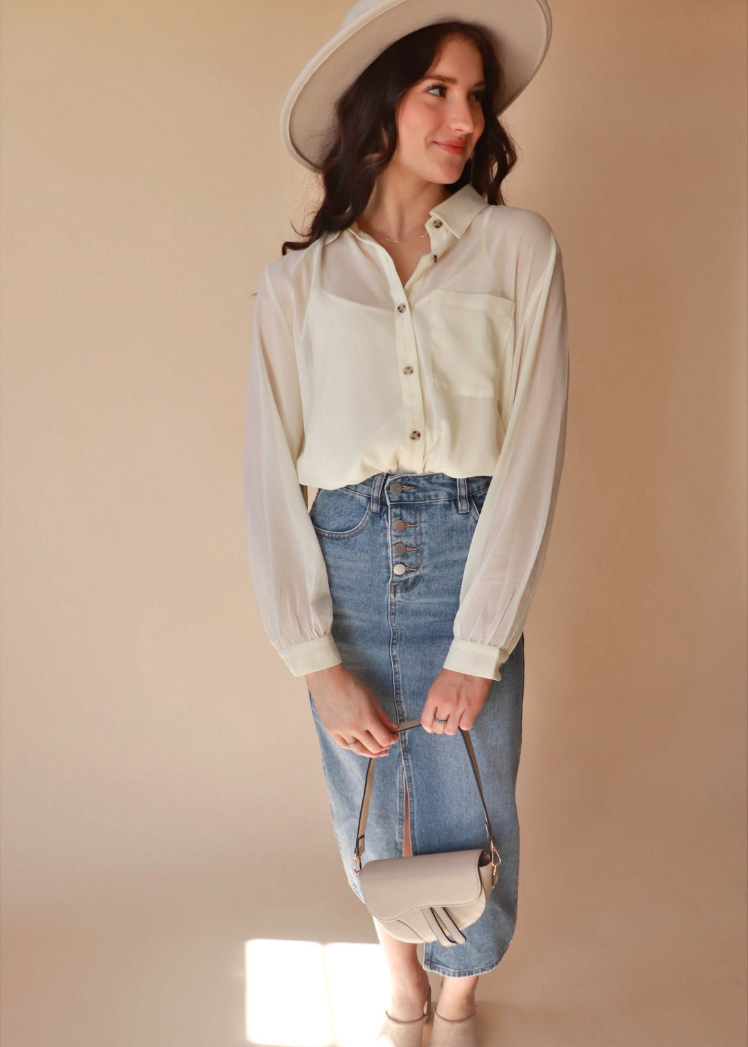 CLEARANCE FINAL SALE Frankie Button Down Top