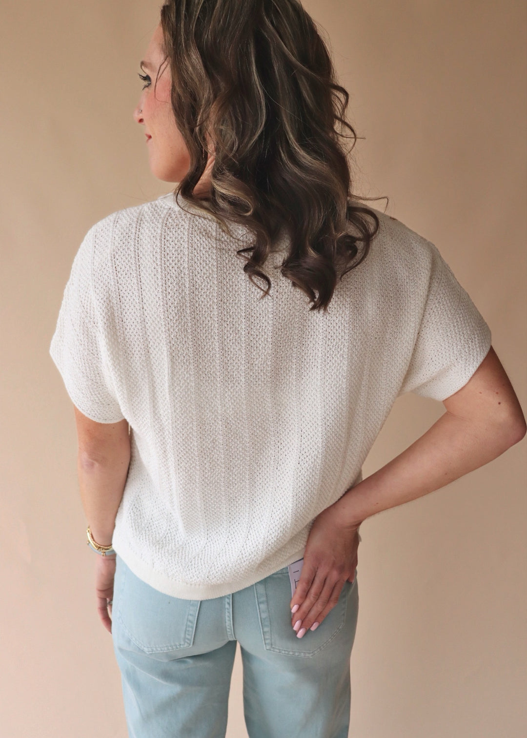 CLEARANCE FINAL SALE Everly Textured Knit Top