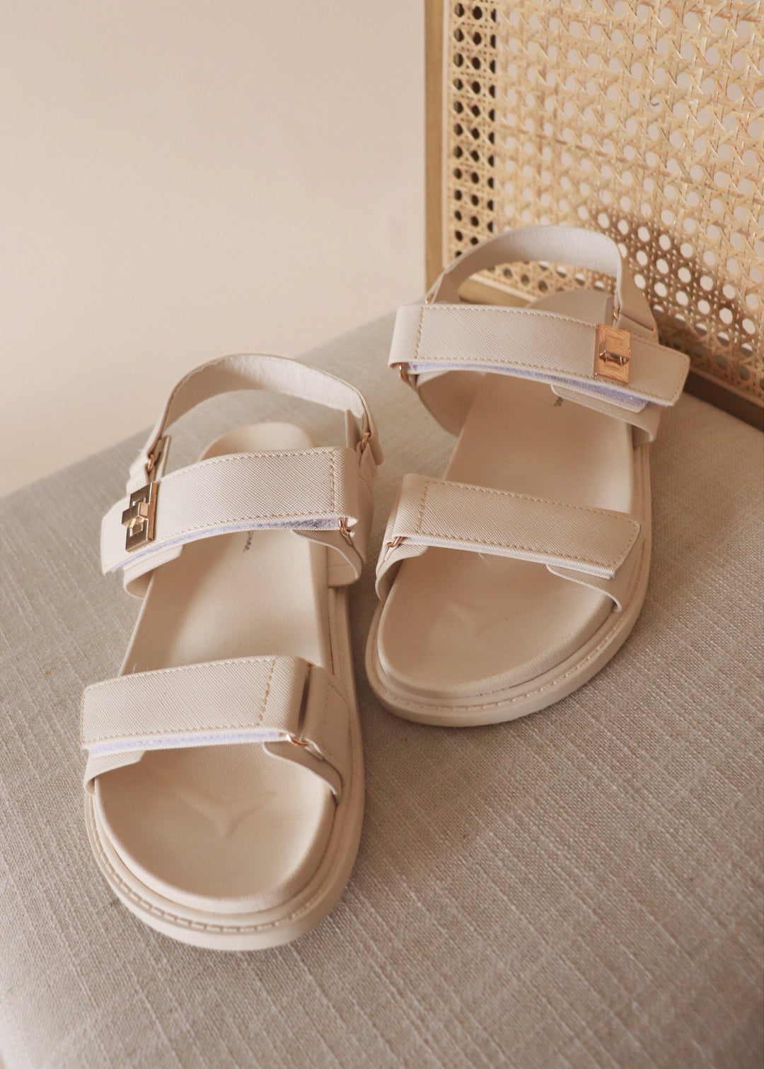 CLEARANCE FINAL SALE Mayara Sandals in Bone White