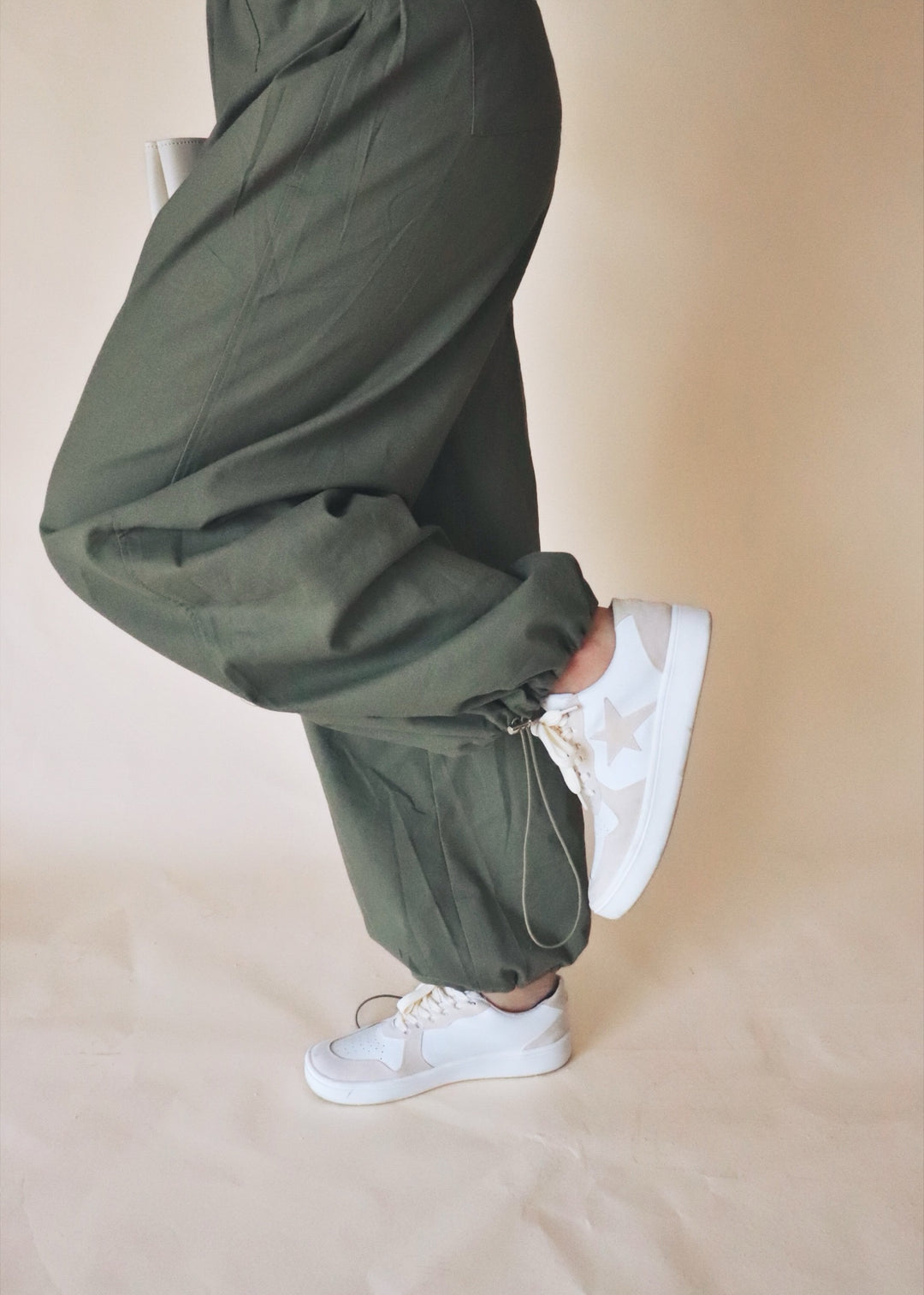 Cargo Drawstring Overalls