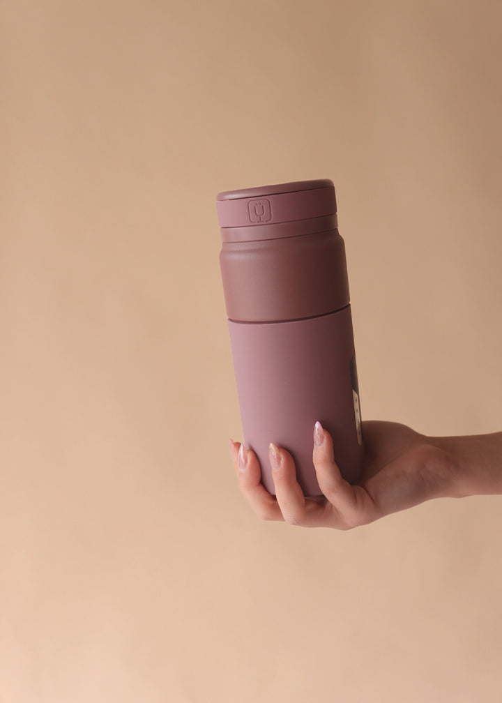 BrüMate Rotera 15 oz Hydration Water Bottle| Rose Taupe