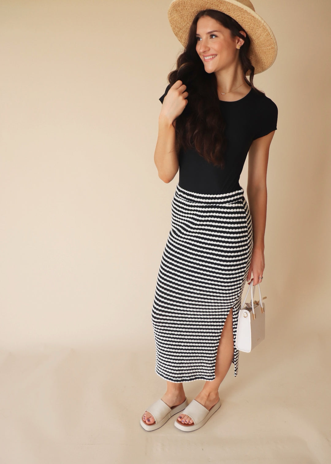 Miriam Stripe Skirt