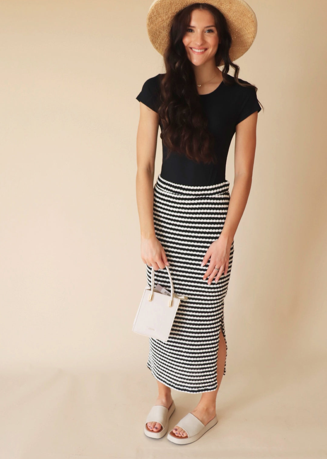 Miriam Stripe Skirt