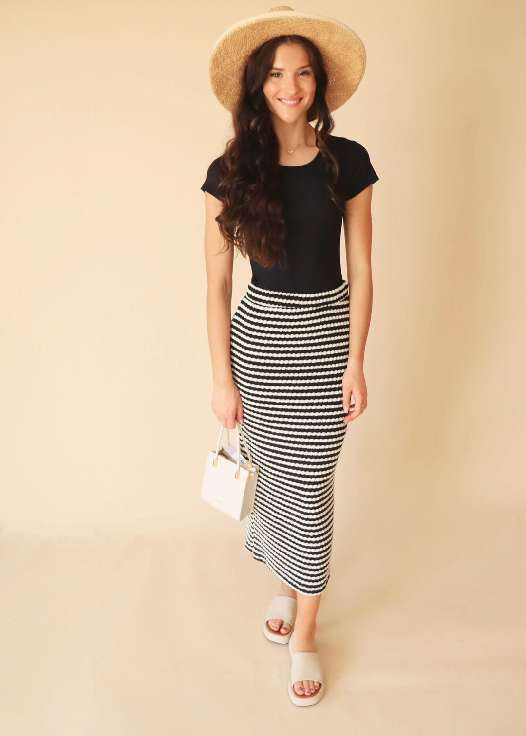 Miriam Stripe Skirt