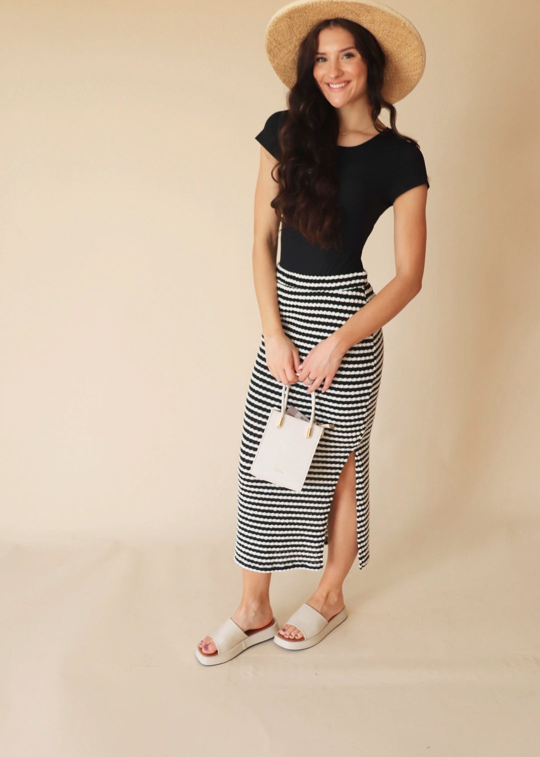 Miriam Stripe Skirt