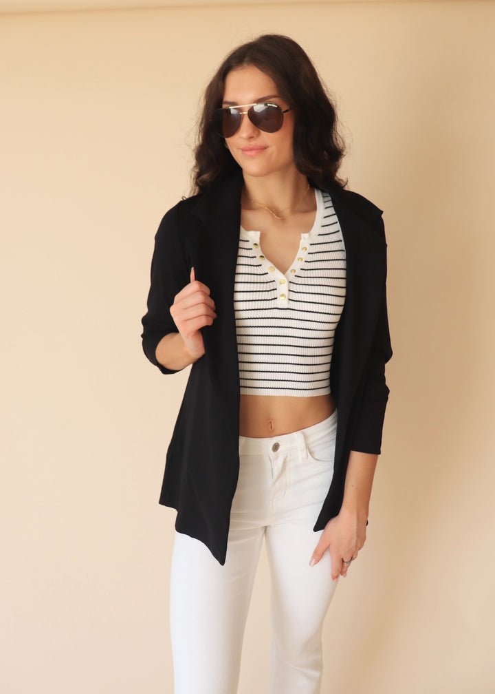 This Chapter Boyfriend Blazer in Black