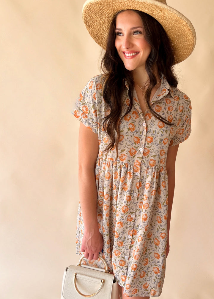 CLEARANCE FINAL SALEThe Heidi Dress in Apricot Nectar