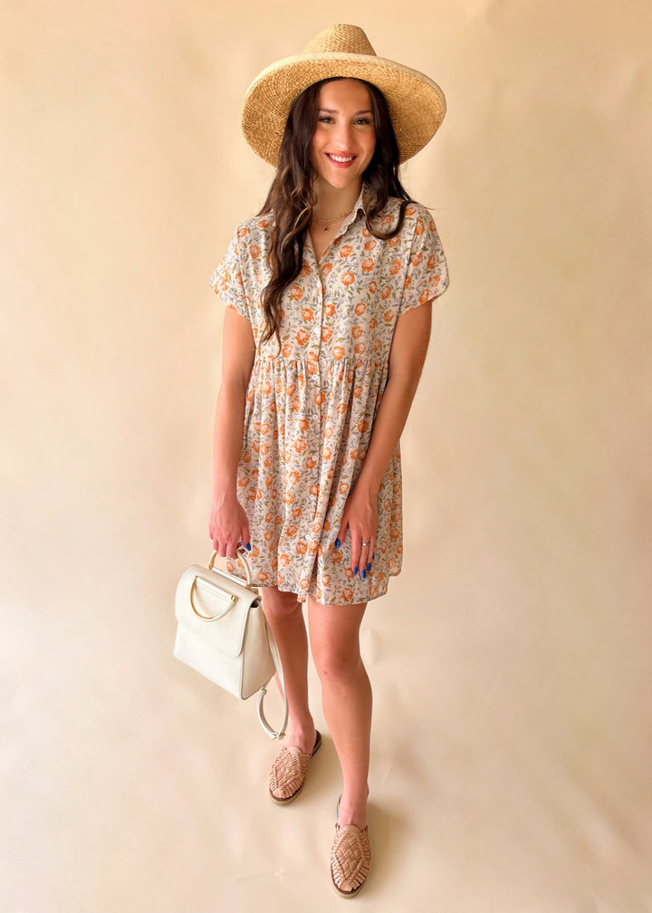 CLEARANCE FINAL SALEThe Heidi Dress in Apricot Nectar