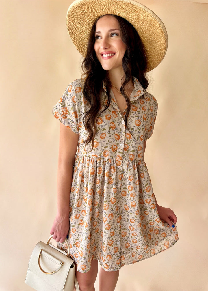 CLEARANCE FINAL SALEThe Heidi Dress in Apricot Nectar