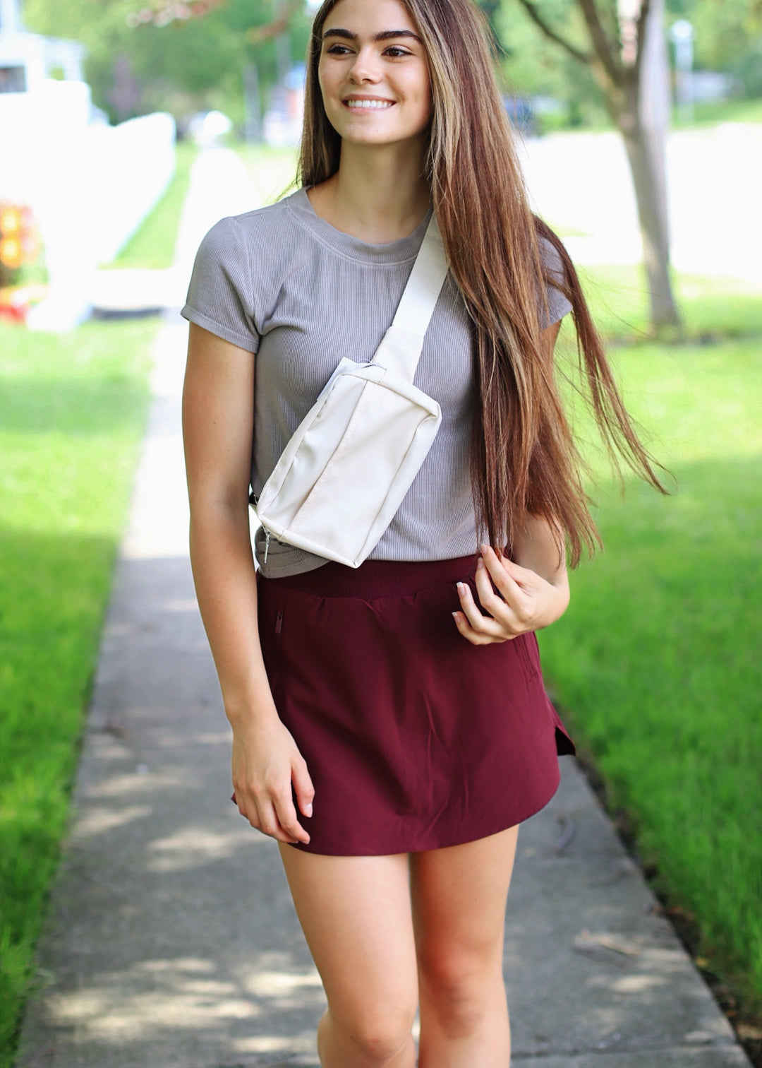 CLEARANCE FINAL SALE Ultimate Athletic Skort in Burgundy