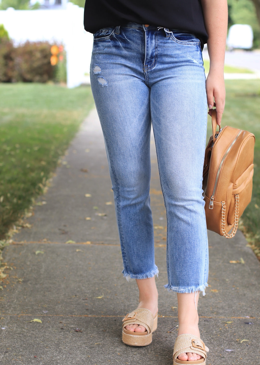 Amber High Rise Kick Back Flare Jeans