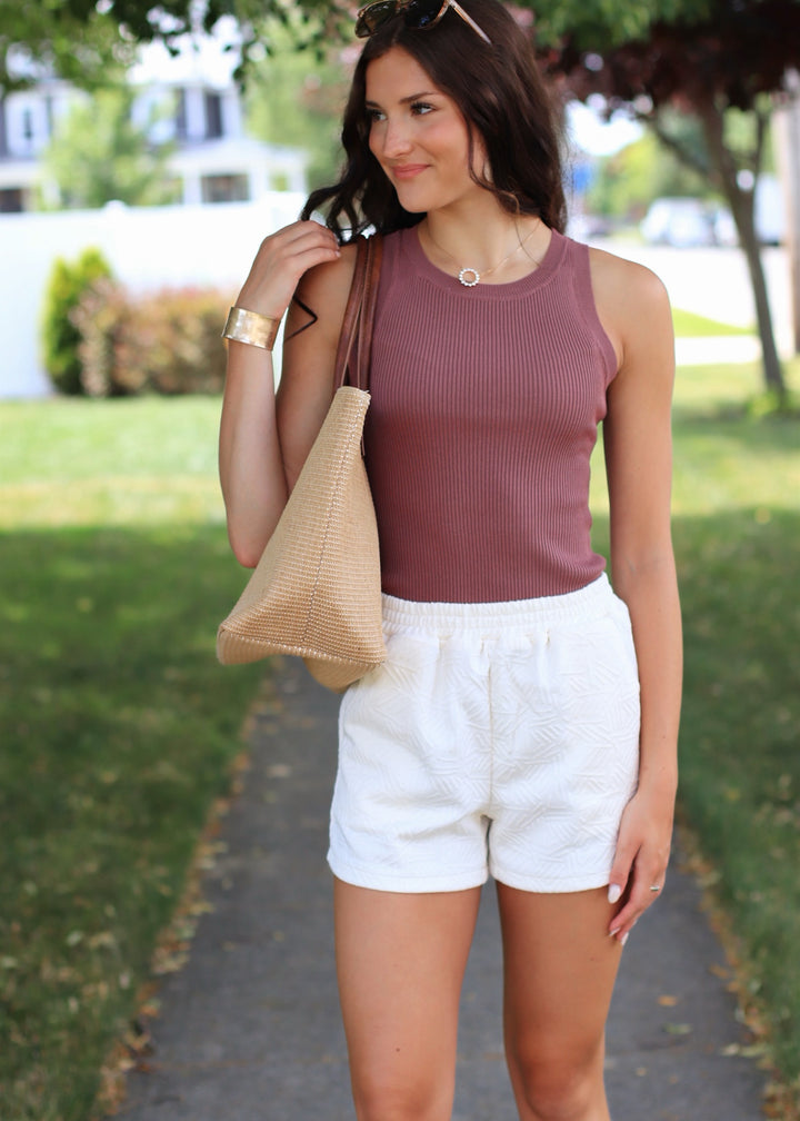 Red Bean Sleeveless Top