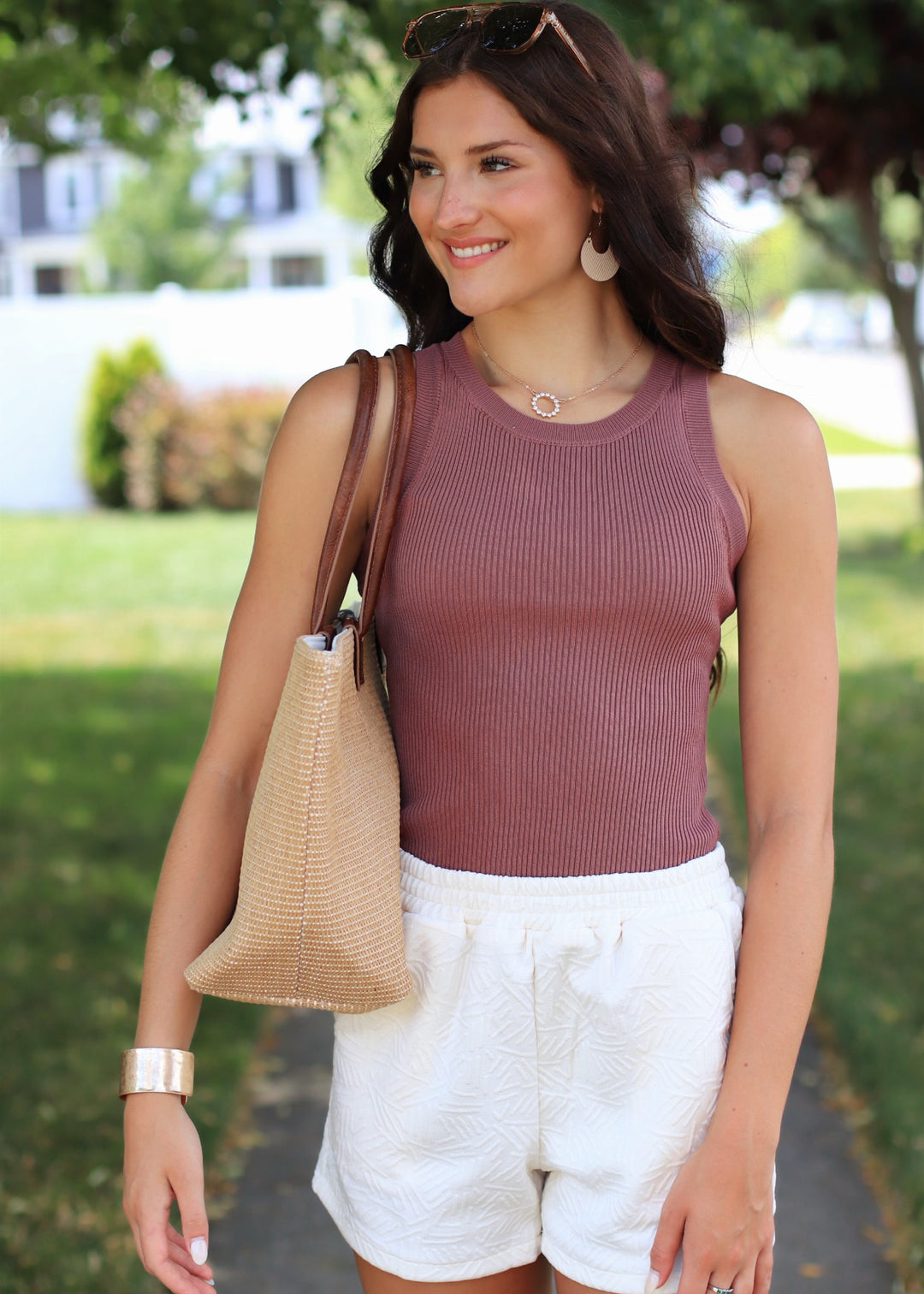 Red Bean Sleeveless Top