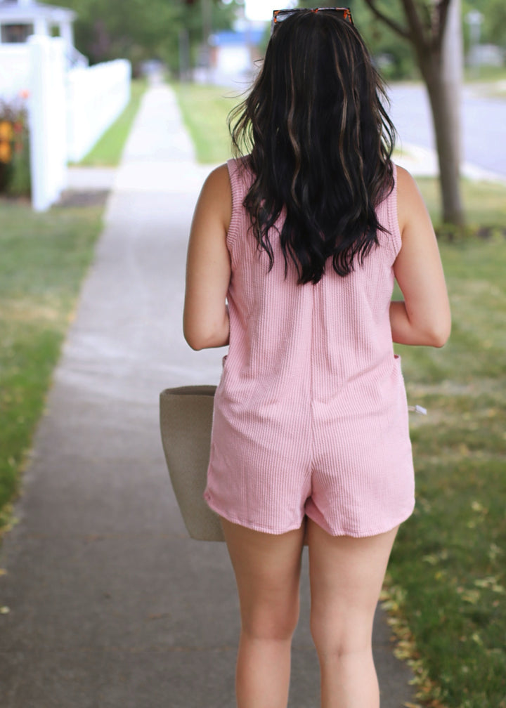 CLEARANCE FINAL SALE Pale Pink Romper