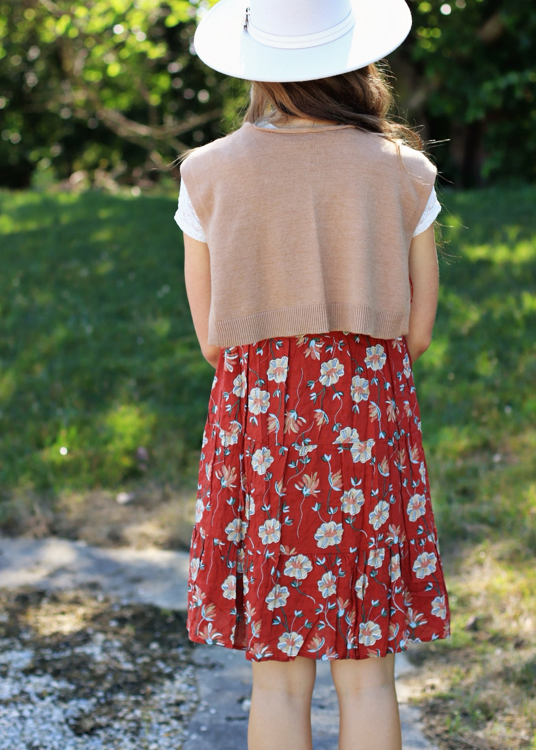 CLEARANCE FINAL SALE  The Maddie Dress in Embedded Petals