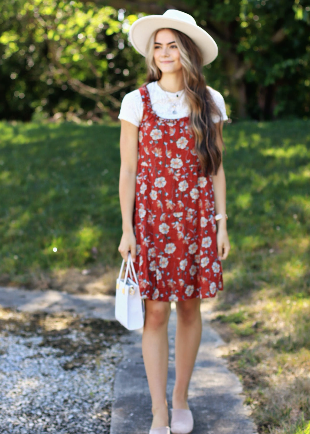 CLEARANCE FINAL SALE  The Maddie Dress in Embedded Petals