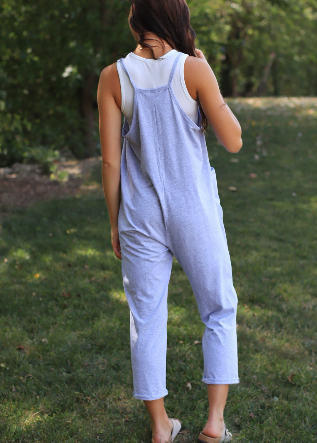 Heather Grey Jumpsuit w/ Pockets