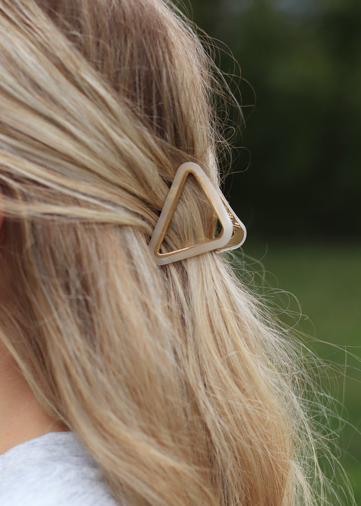 Amelie | Small Metal Triangle Eco-Friendly Claw Clip