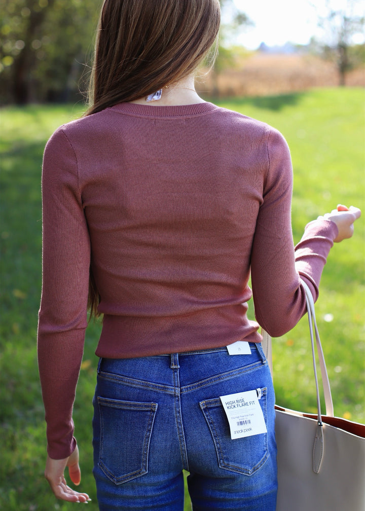 Ultra Soft Pullover Sweater in Paprika