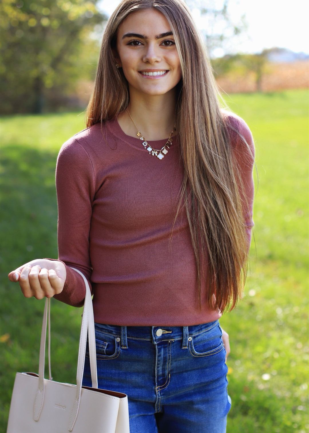 Ultra Soft Pullover Sweater in Paprika