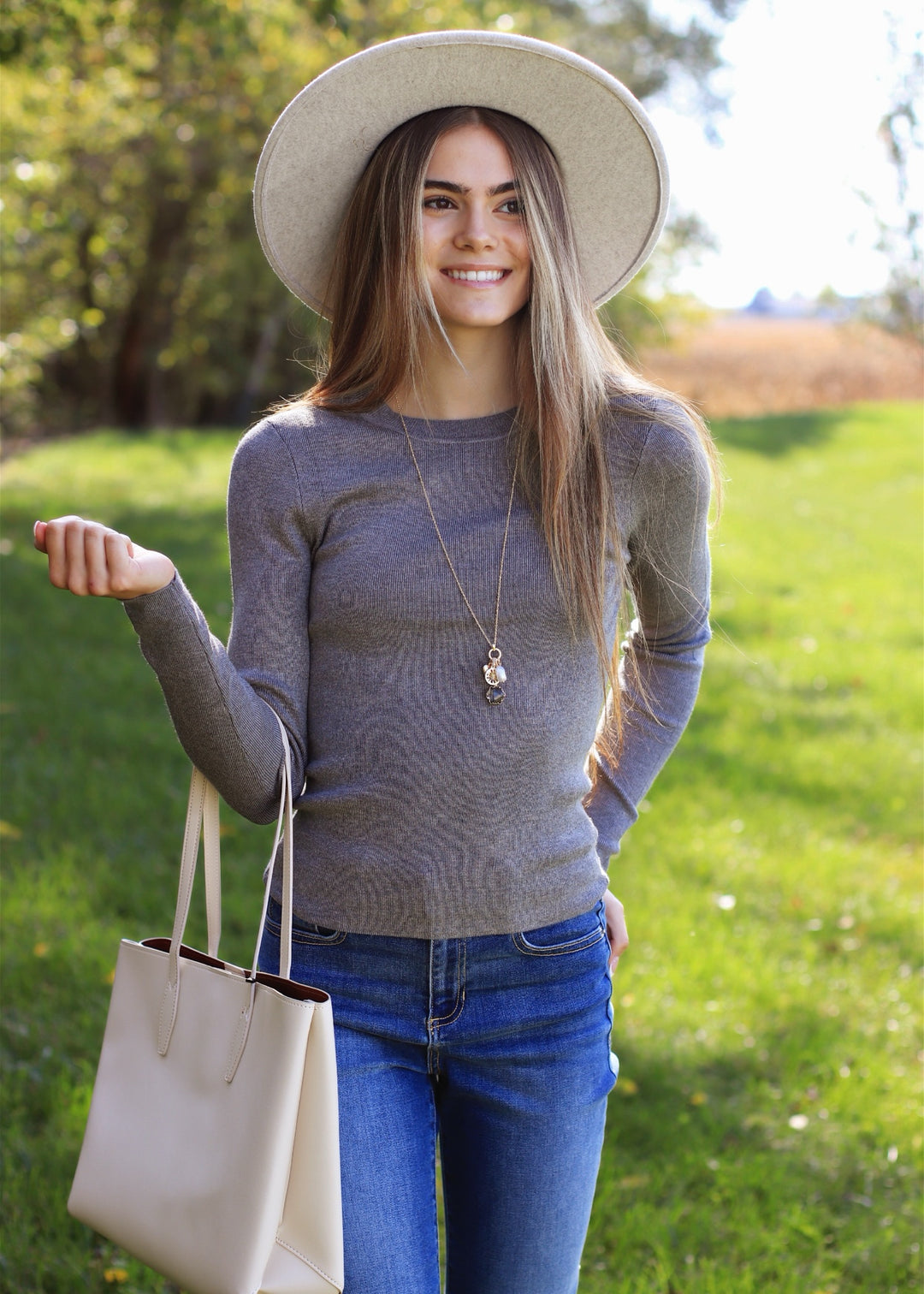 Ultra Soft Pullover Sweater in Charcoal