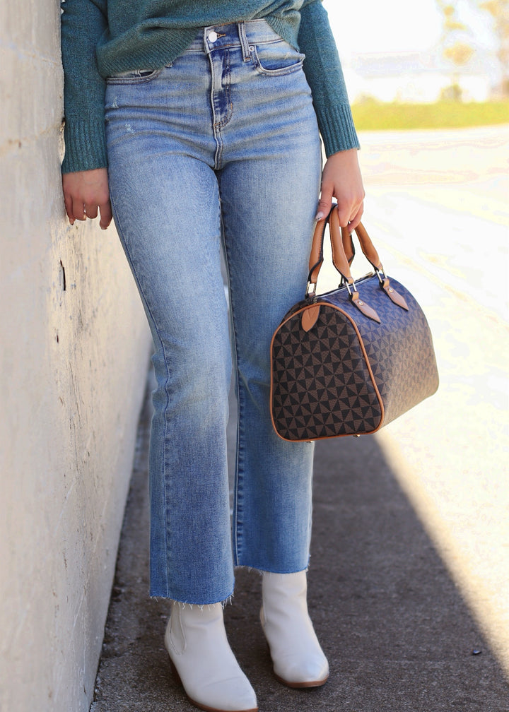 Stevie High Rise Kick Flare Denim Jeans