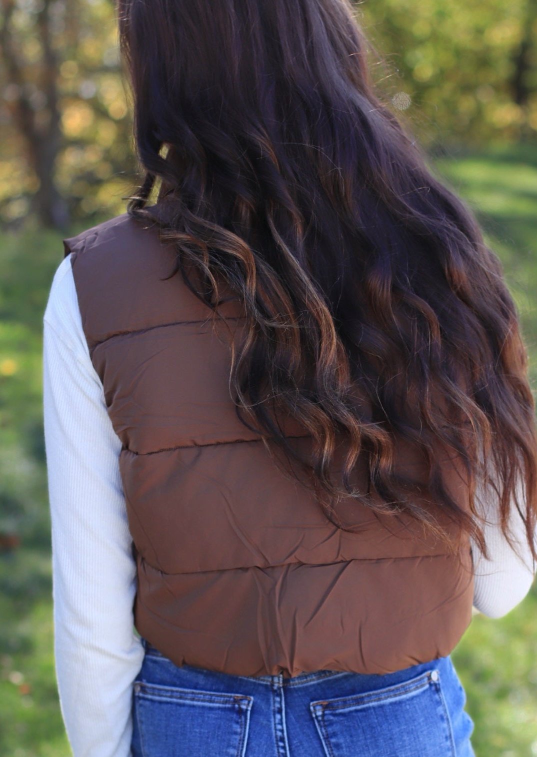 DOORBUSTER Puffer Vest in Cocoa