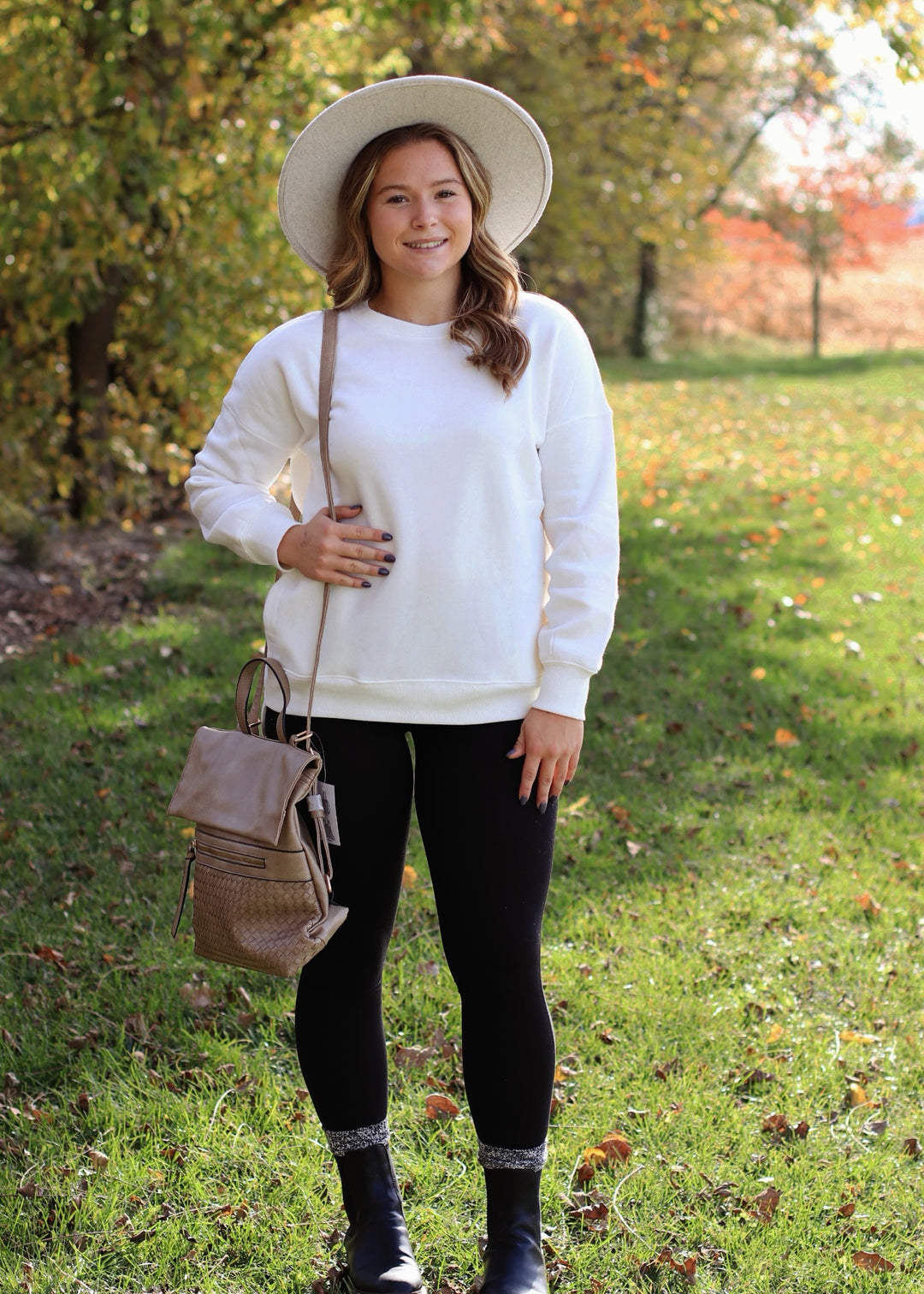 DOORBUSTER Hi-Low Boyfriend Sweatshirt w Pockets