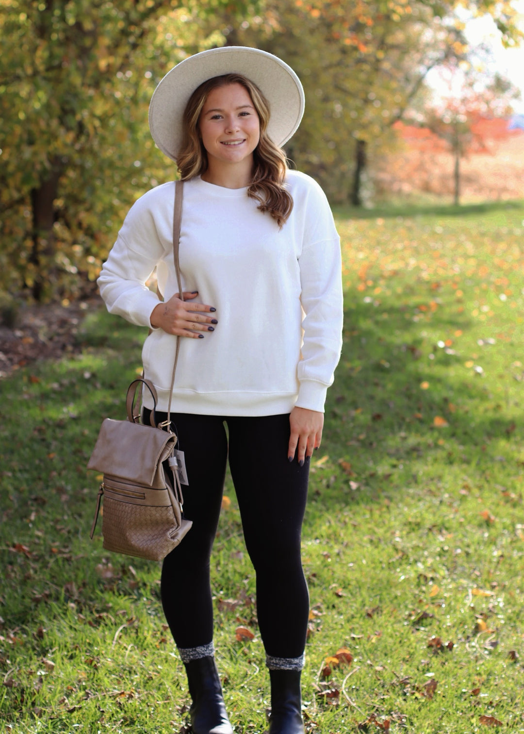 DOORBUSTER Hi-Low Boyfriend Sweatshirt w Pockets