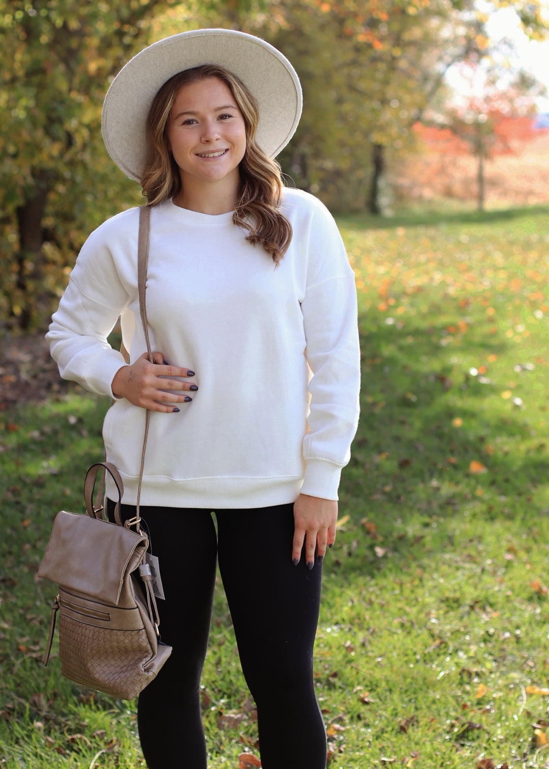 DOORBUSTER Hi-Low Boyfriend Sweatshirt w Pockets