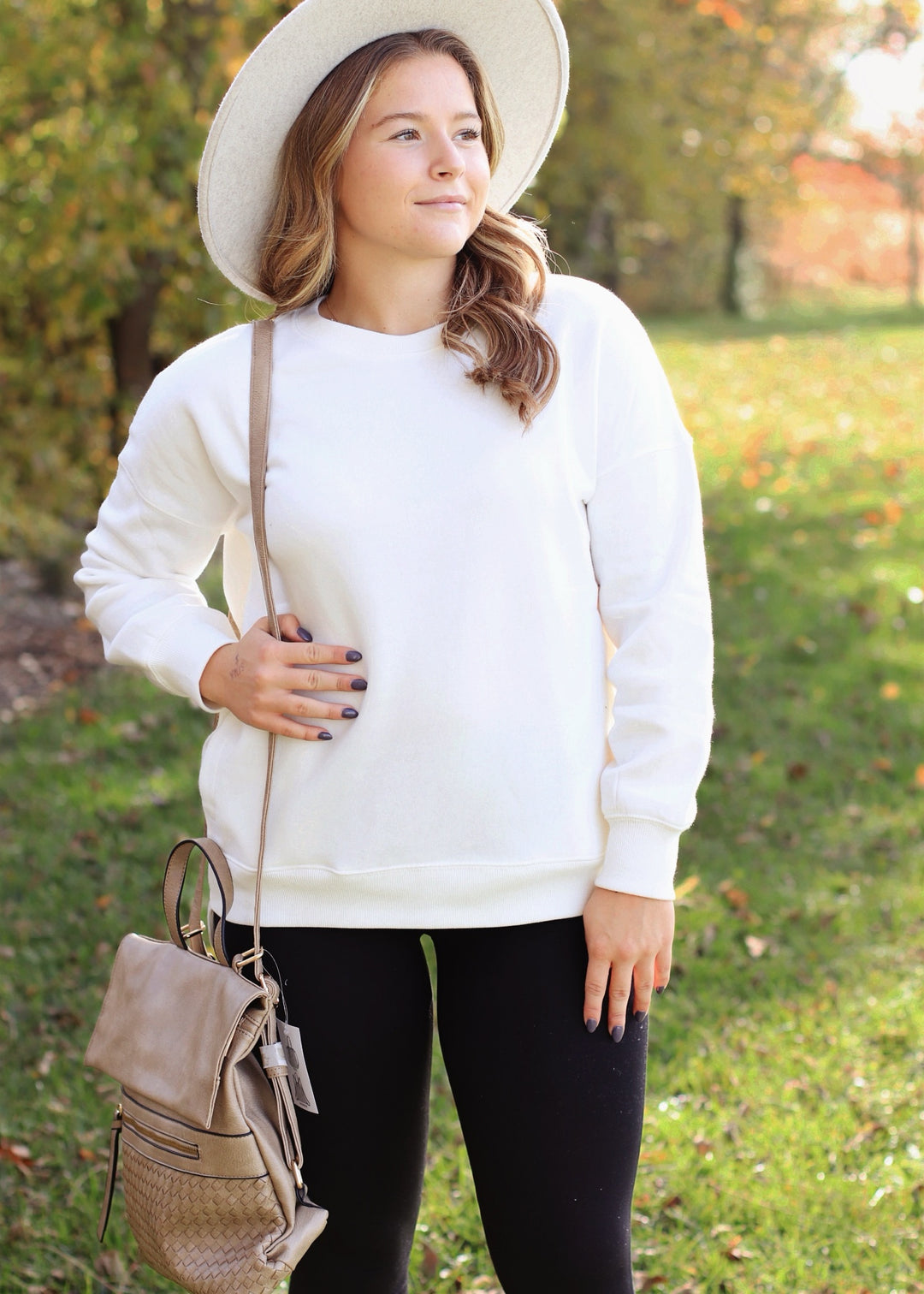 DOORBUSTER Hi-Low Boyfriend Sweatshirt w Pockets