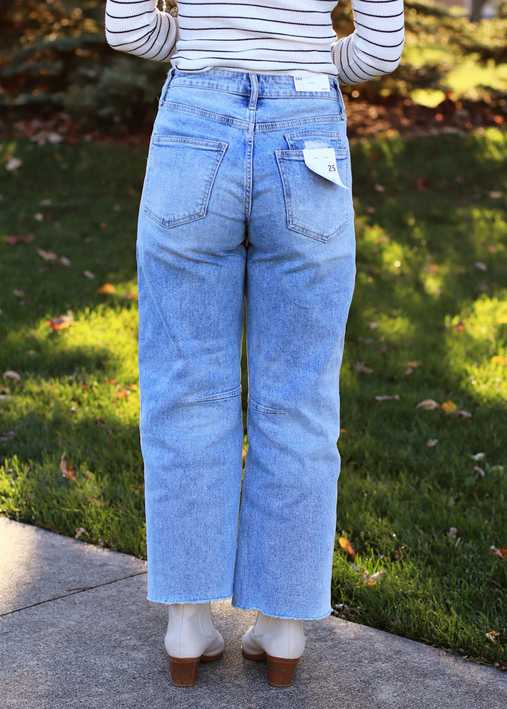 RESTOCK Super High Rise Barrel Denim Jeans