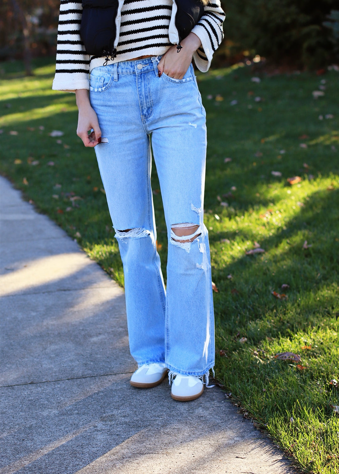 90's Vintage Super High Rise Flare Denim Jeans