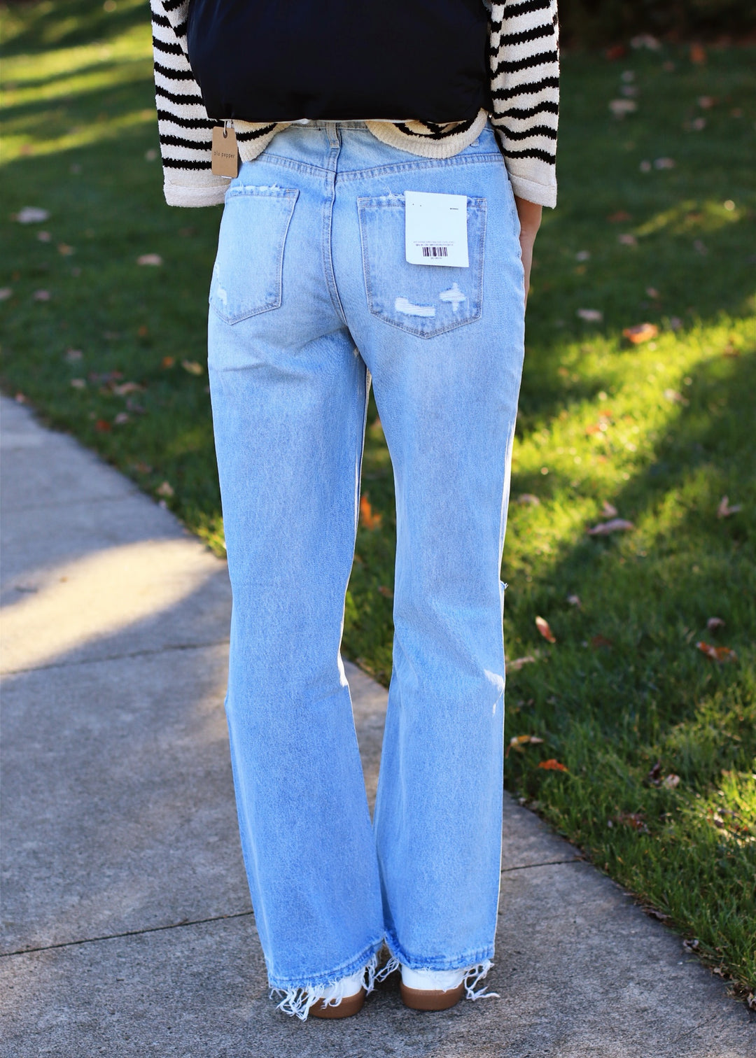 90's Vintage Super High Rise Flare Denim Jeans