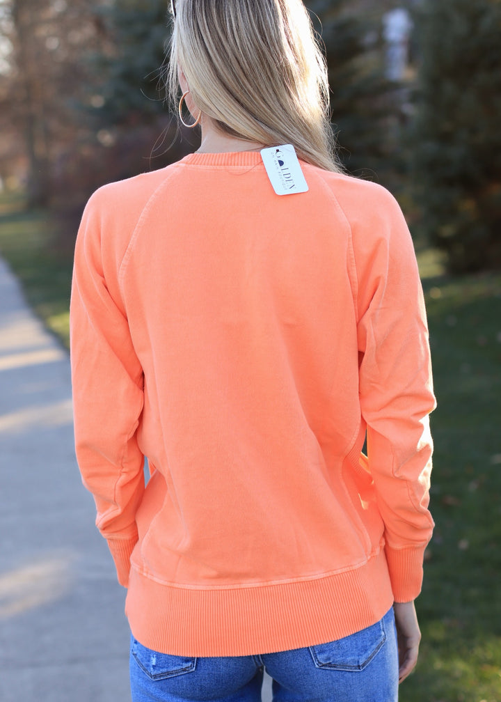 Pocket Pullover in Lt Orange