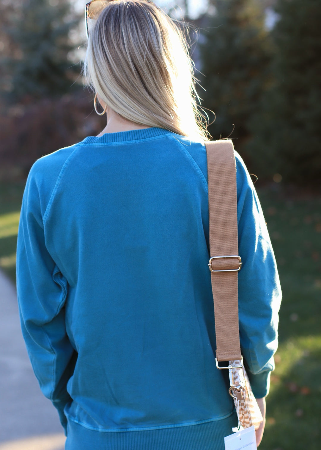 Pocket Pullover in Teal