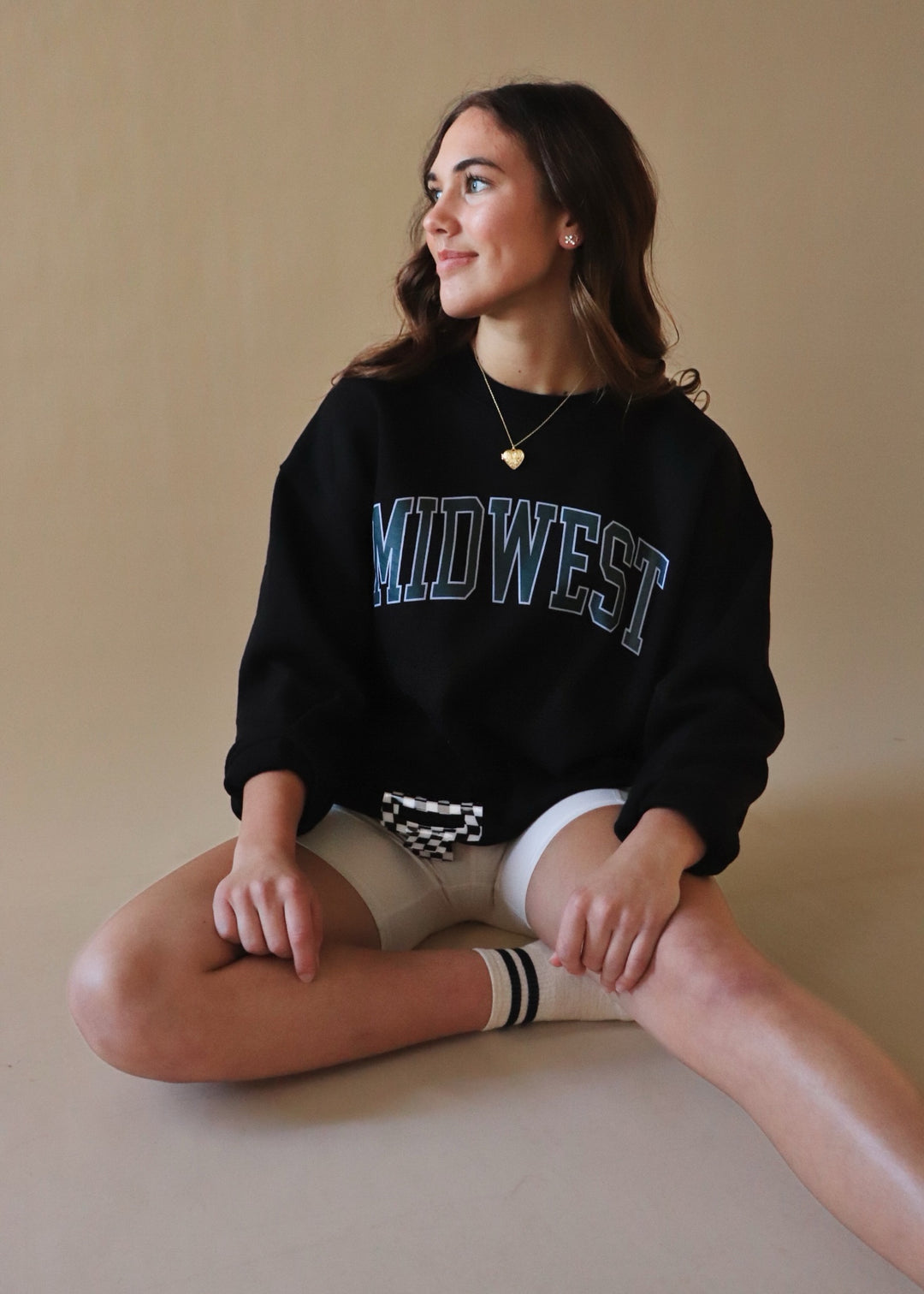 Midwest Fleece Round Neck in Black