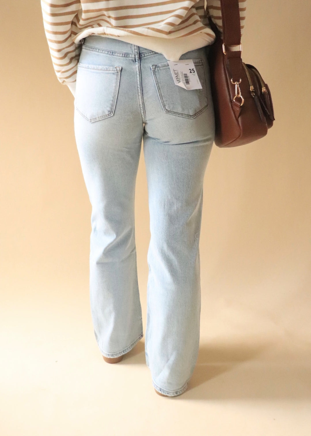 Congenial 90s Vintage Super High Rise Flare Denim