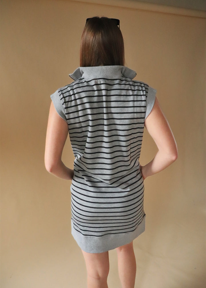 Zipped & Ready Stripe Dress