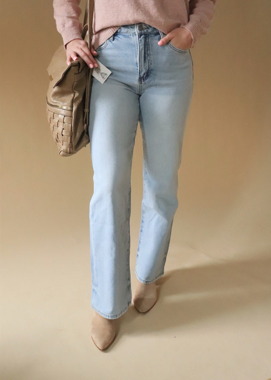 Congenial 90s Vintage Super High Rise Flare Denim