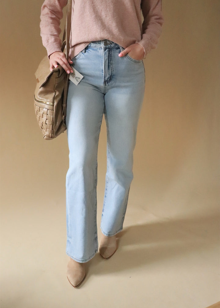 Congenial 90s Vintage Super High Rise Flare Denim