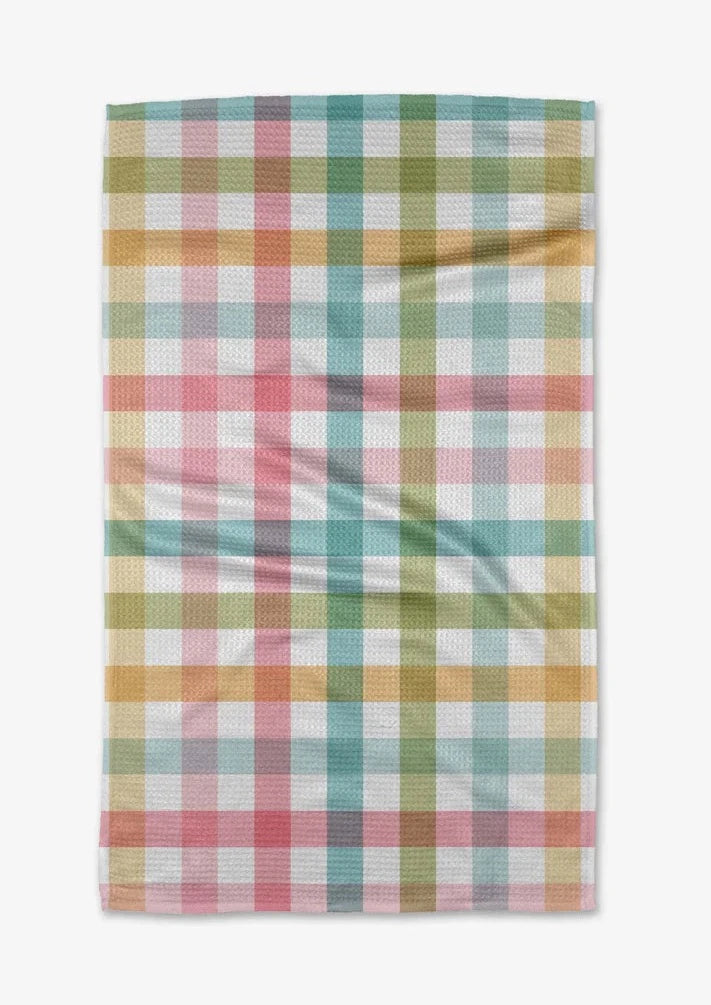 Easter Parade Plaid Kitchen Tea Towel Tea Towel